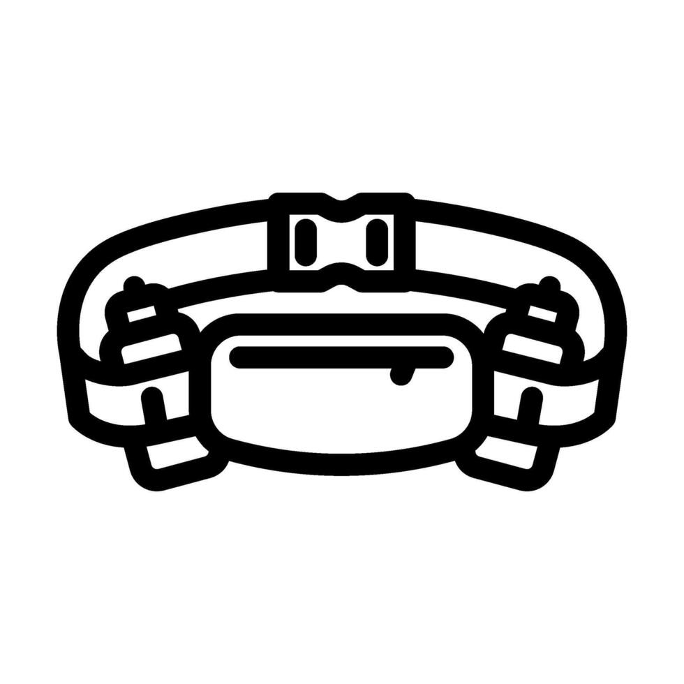 hydration belt running accessories line icon illustration vector