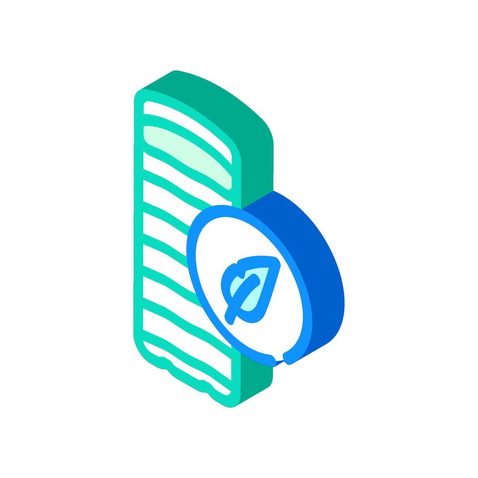 down sleeping bag duck isometric icon illustration vector