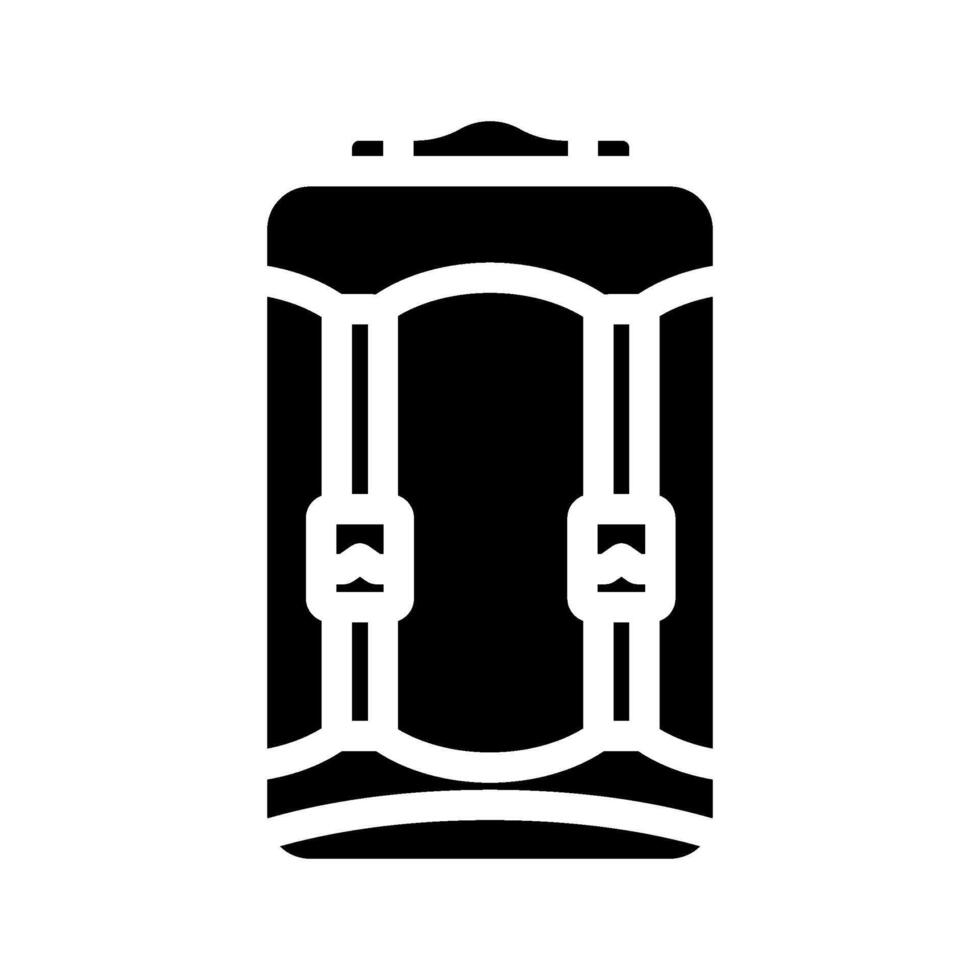 compression bag sleeping bag glyph icon illustration symbol vector
