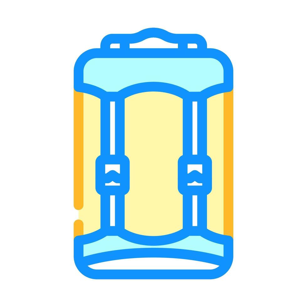 compression bag sleeping bag color symbol illustration vector