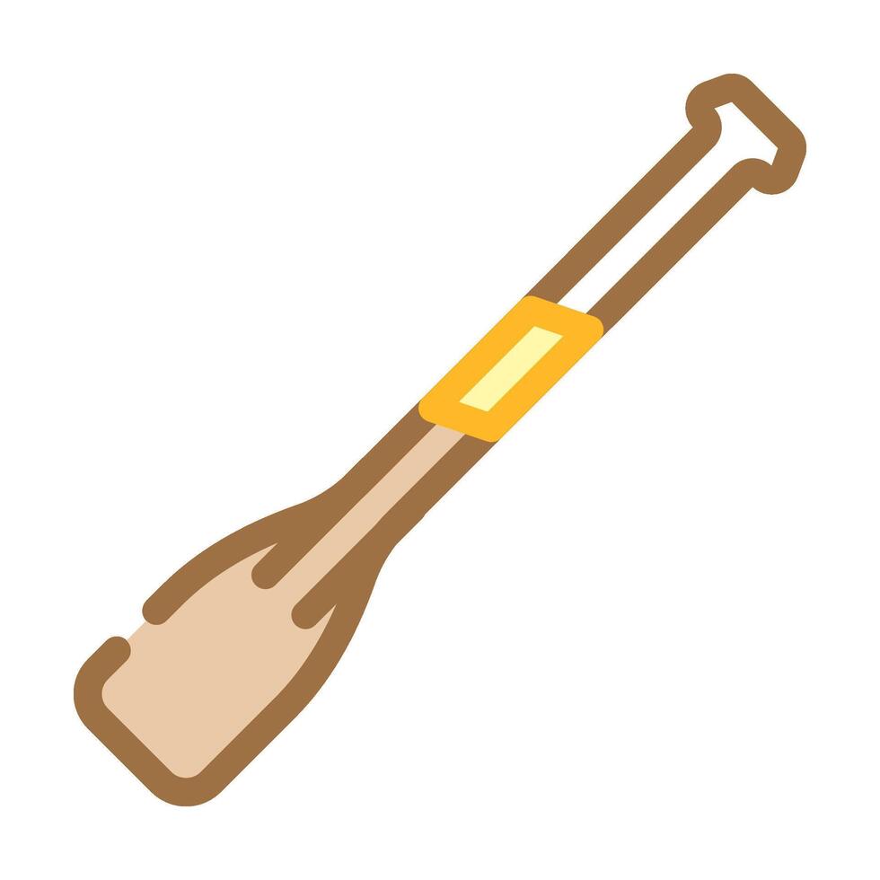 canoe paddle water trip tourism color icon illustration vector