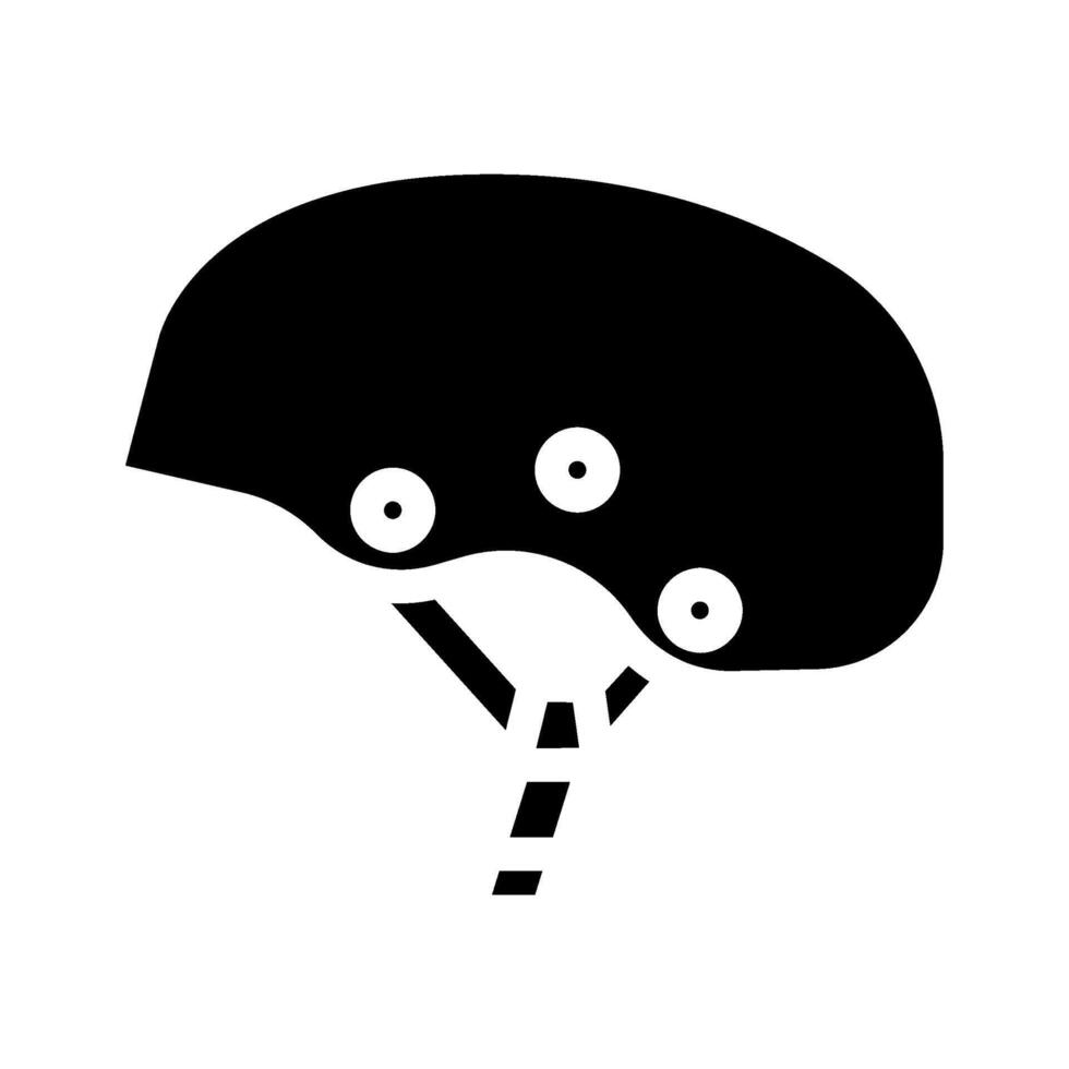 helmet for whitewater trips glyph icon illustration vector