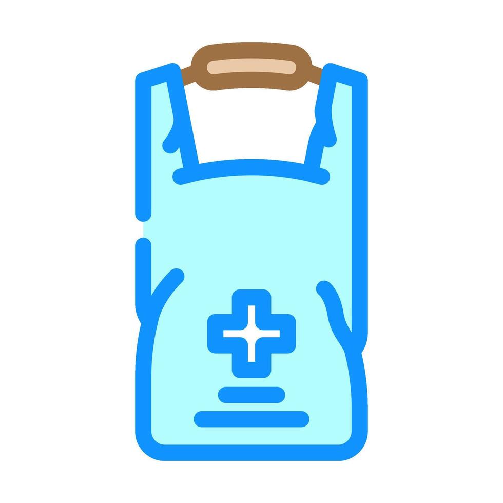 waterproof first aid kit color icon illustration vector