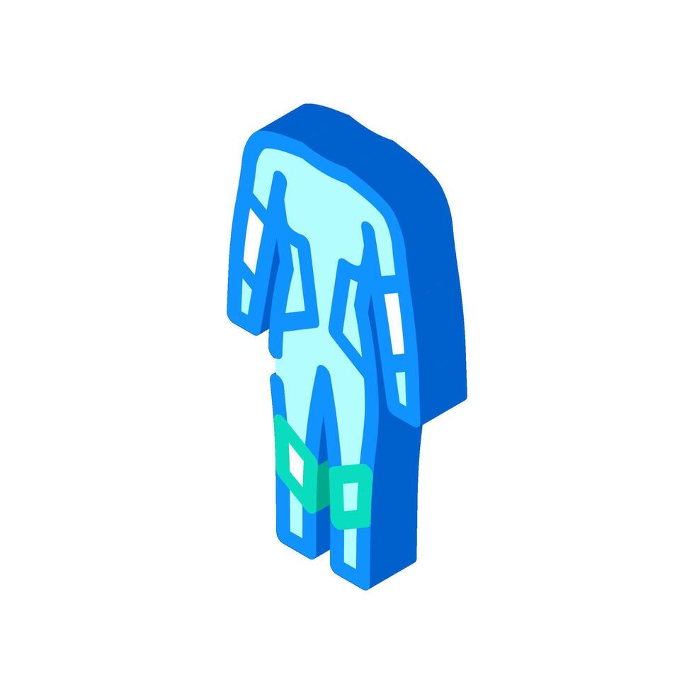 wet suit water trip tourism isometric icon illustration vector