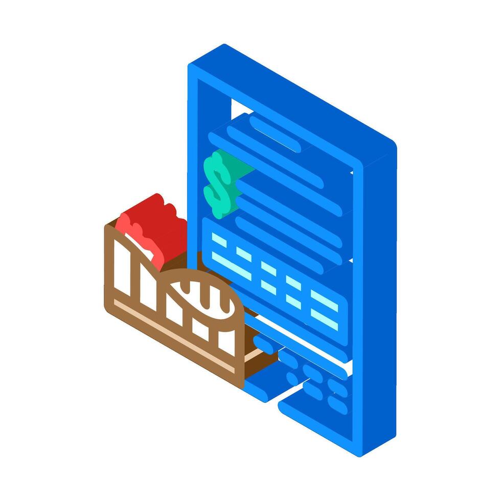 entertainment budget planning isometric icon illustration vector