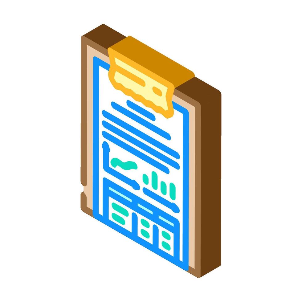 financial statements budget planning isometric icon illustration vector