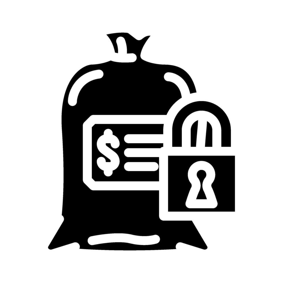 fixed expenses budget planning glyph icon illustration vector