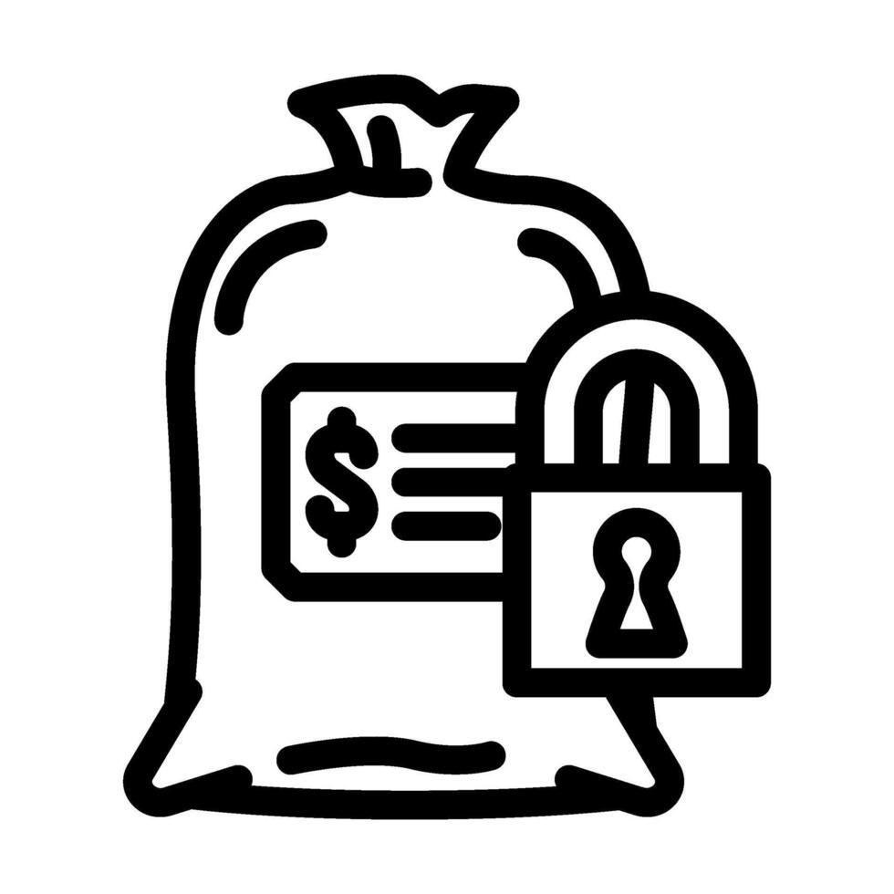 fixed expenses budget planning line icon illustration vector