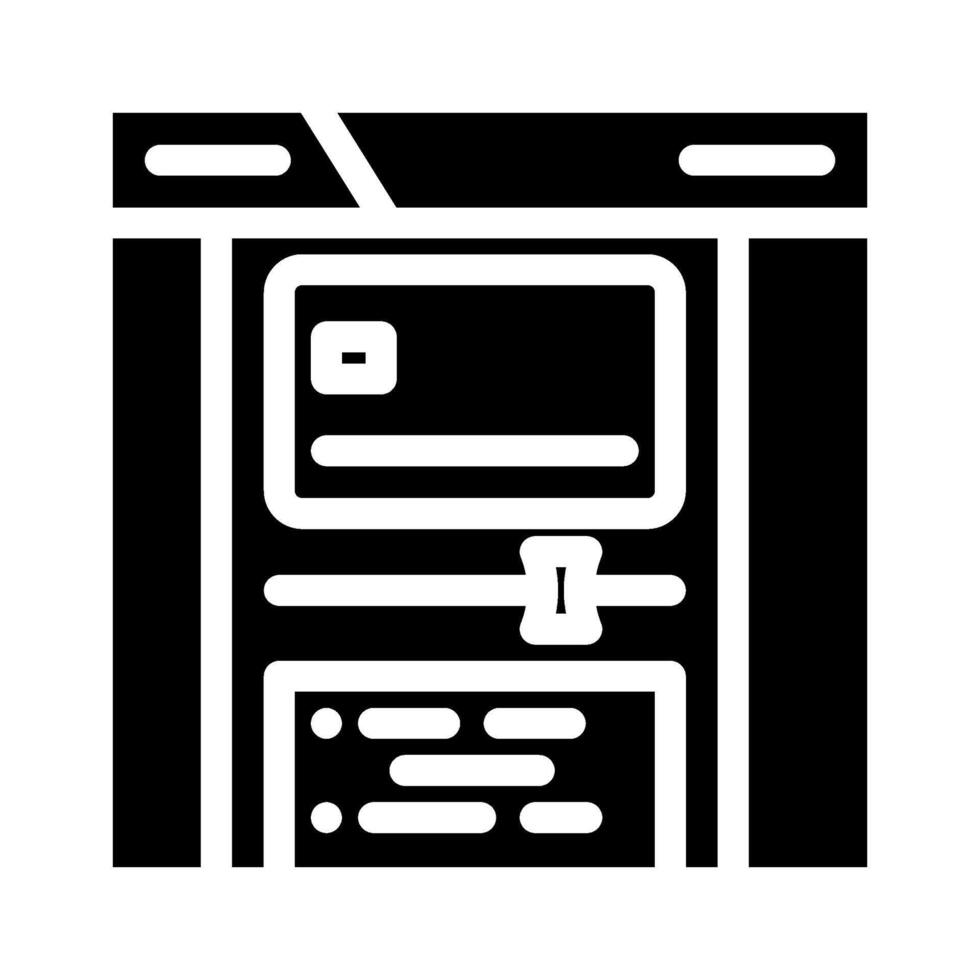 spending limits budget planning glyph icon illustration vector