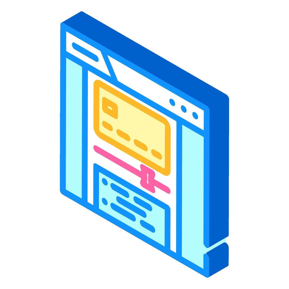 spending limits budget planning isometric icon illustration vector