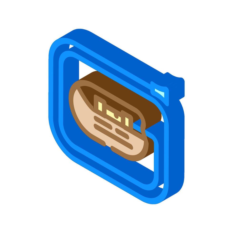 pacemaker cardiology isometric icon illustration vector