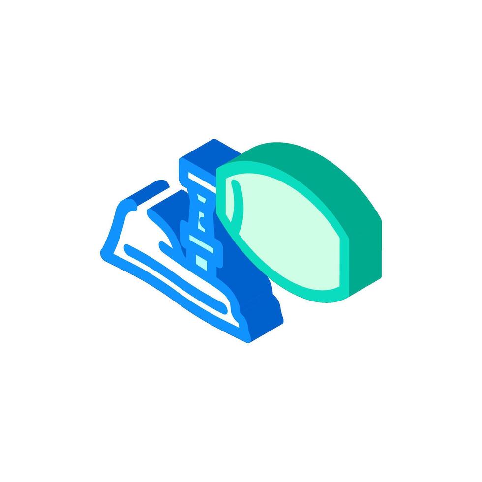 cardiopulmonary resuscitation mask isometric icon illustration vector