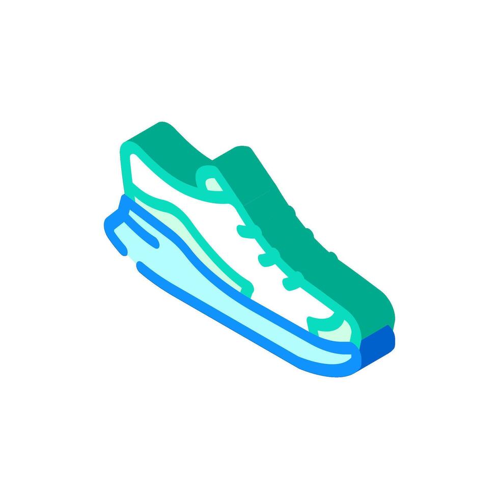 trail running shoes footwear tourism isometric icon illustration vector