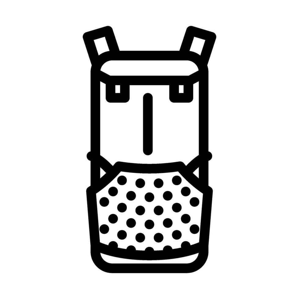 lightweight hiking backpack line icon illustration vector