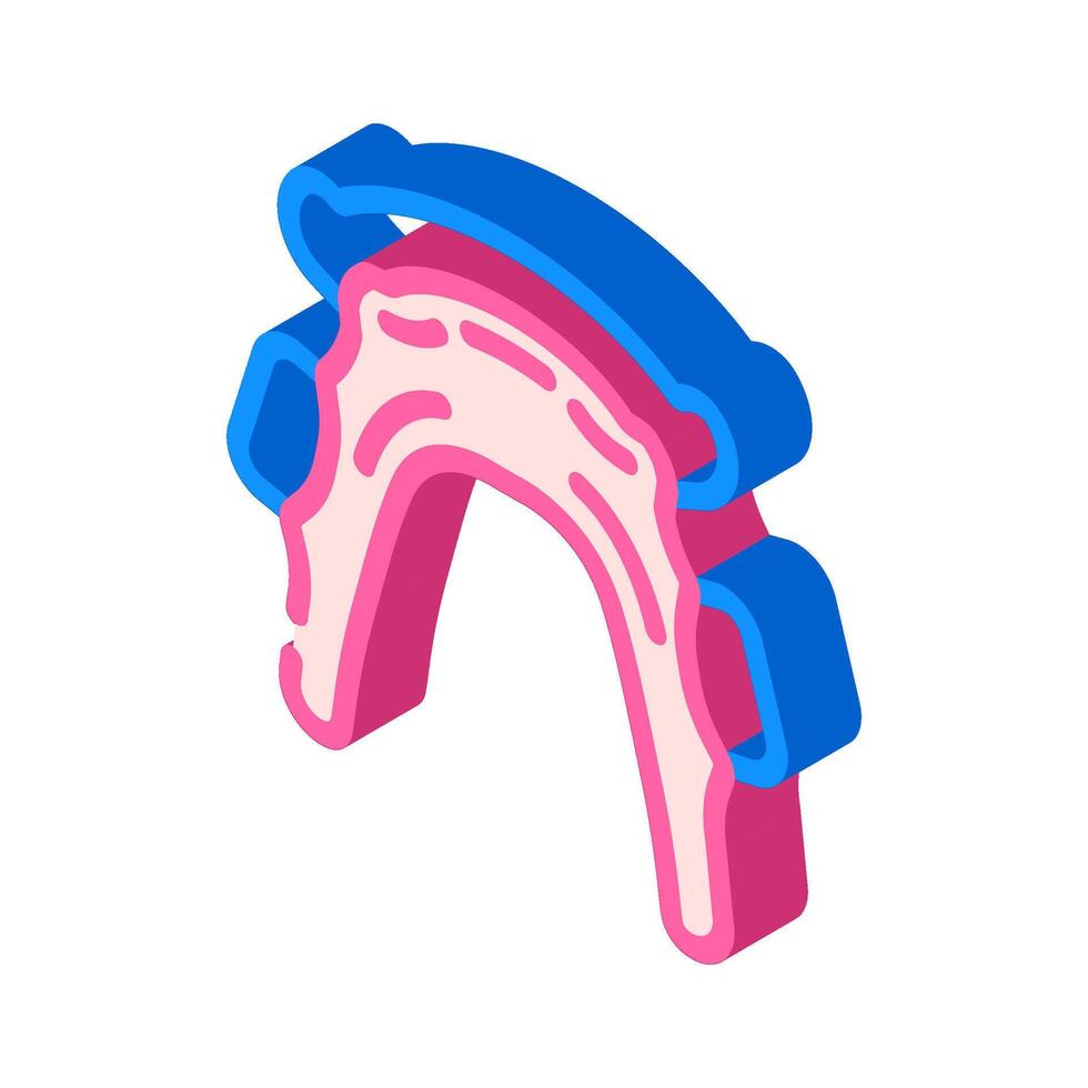 retainer orthodontist isometric icon illustration vector