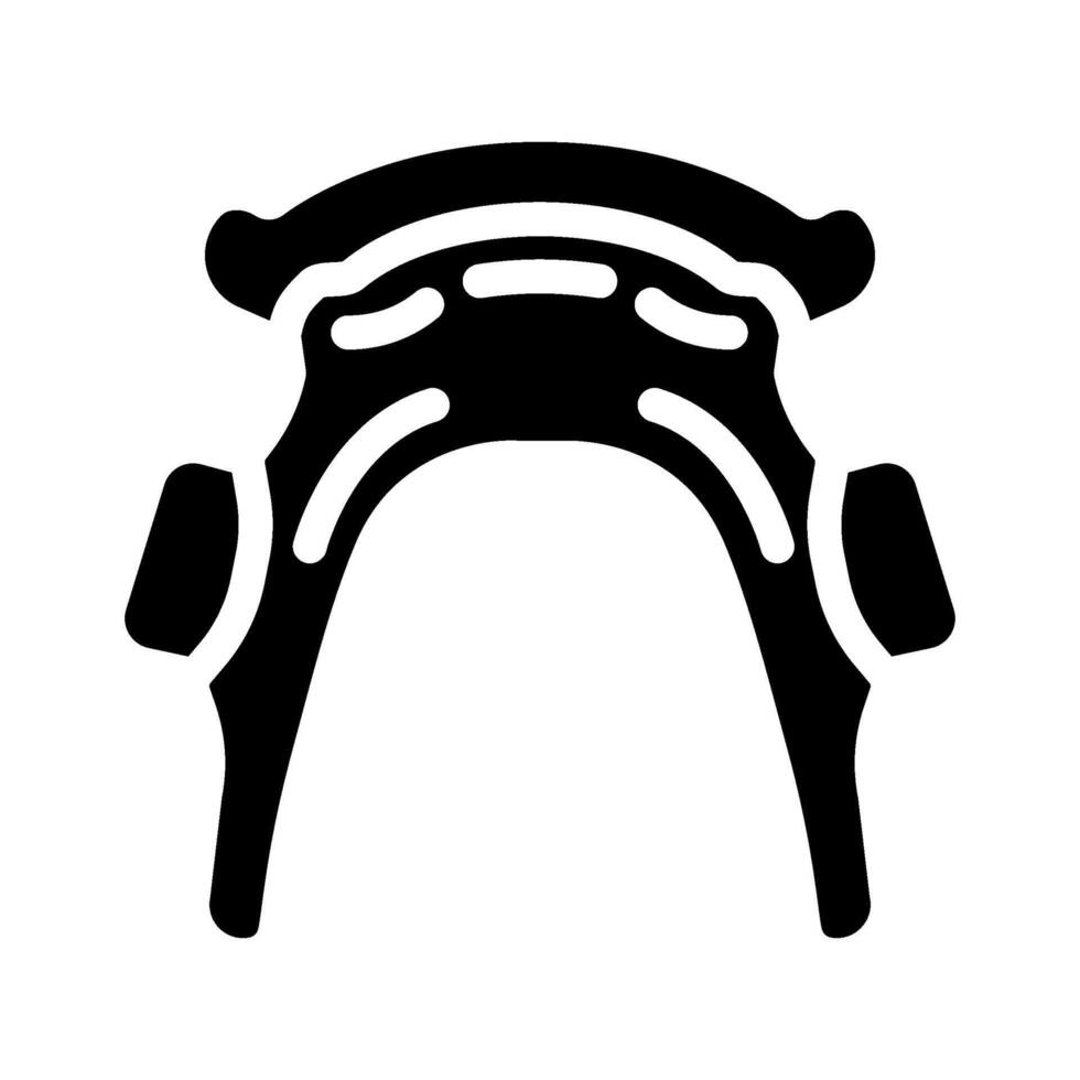 retainer orthodontist glyph icon illustration vector