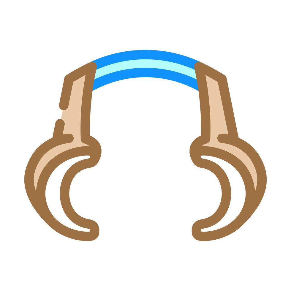 cheek retractor orthodontist color icon illustration vector
