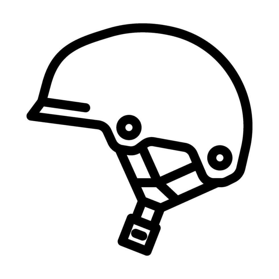helmet snowboard line icon illustration vector