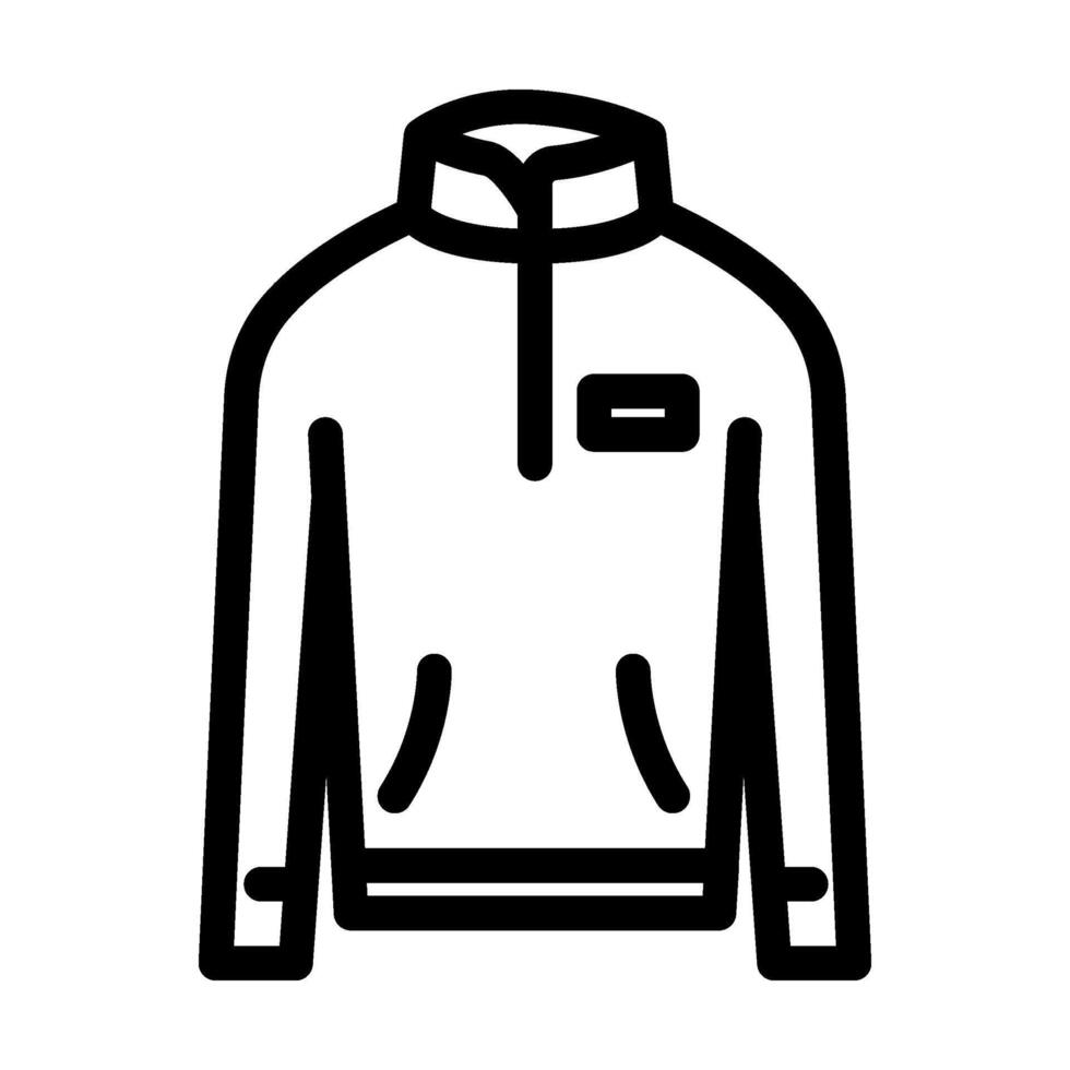 mid layer fleece insulated line icon illustration vector