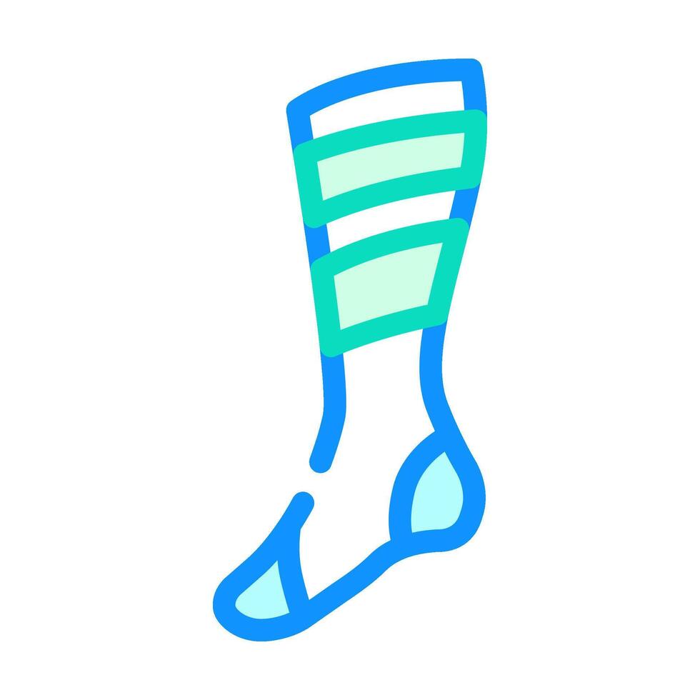 socks snowboard color icon illustration vector