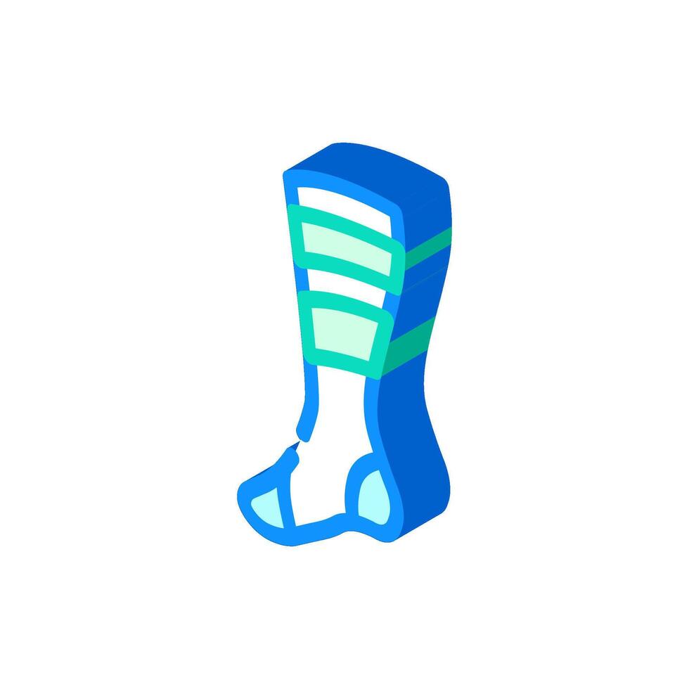 socks snowboard isometric icon illustration vector