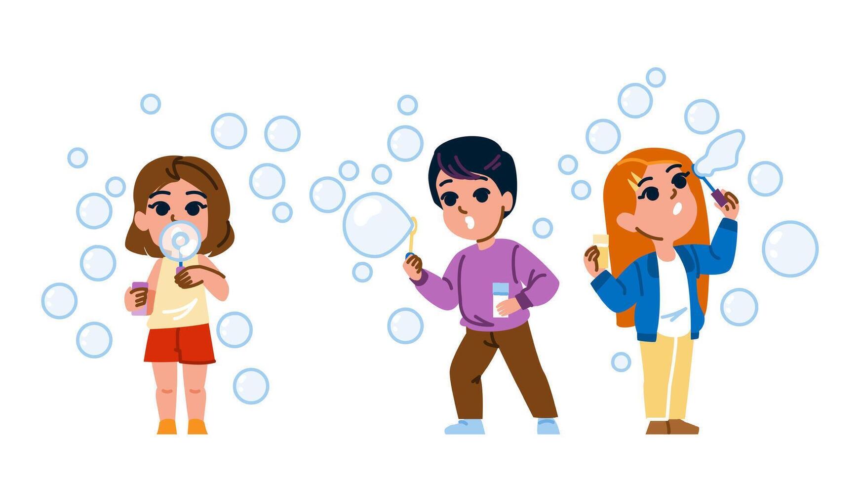 clean bubble soap kid vector