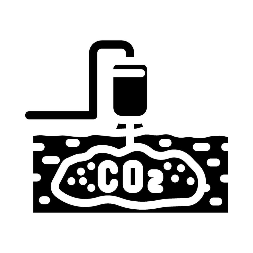 storage carbon glyph icon illustration vector