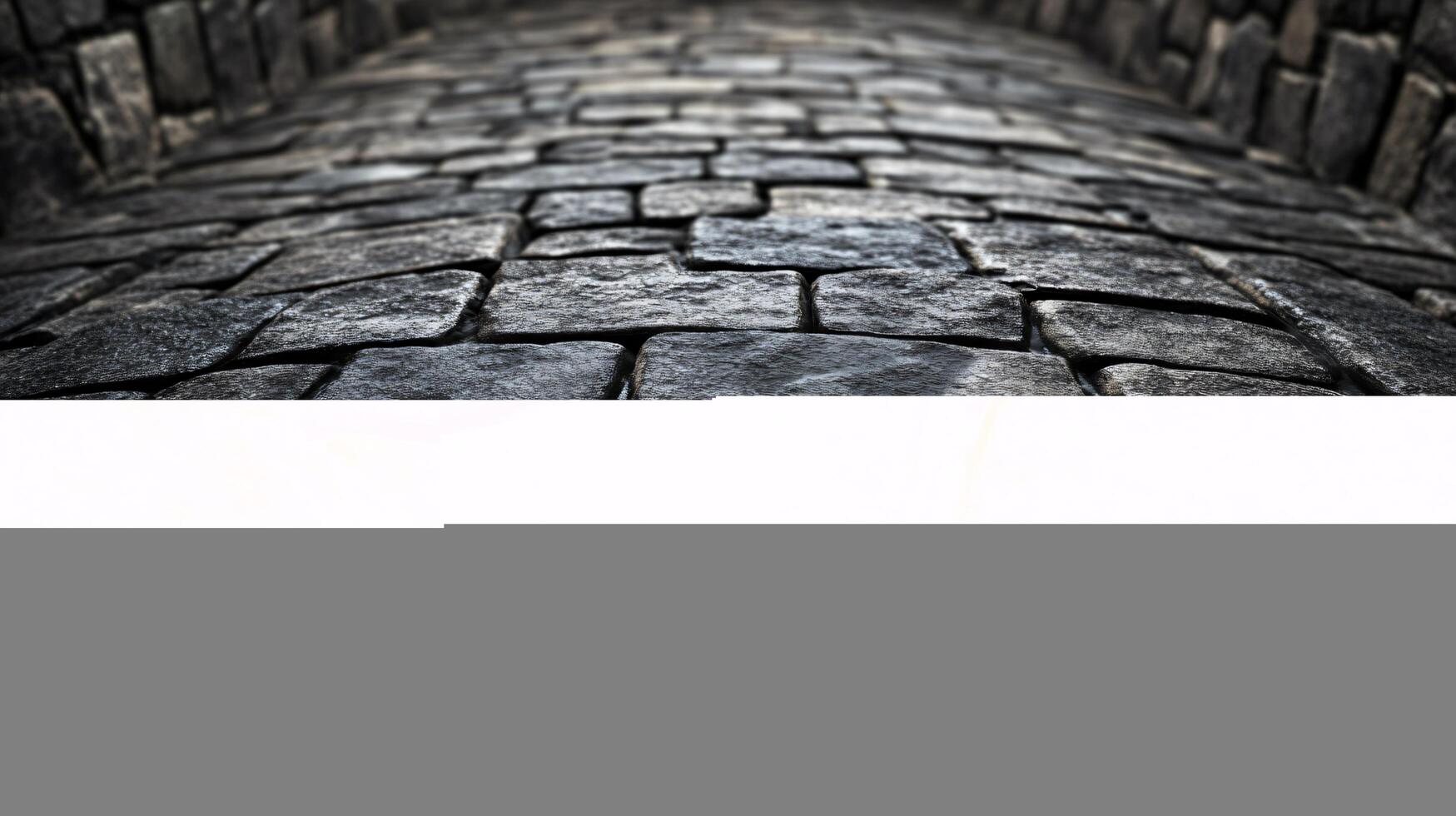 A close up of a stone walkway with a dark grey color photo