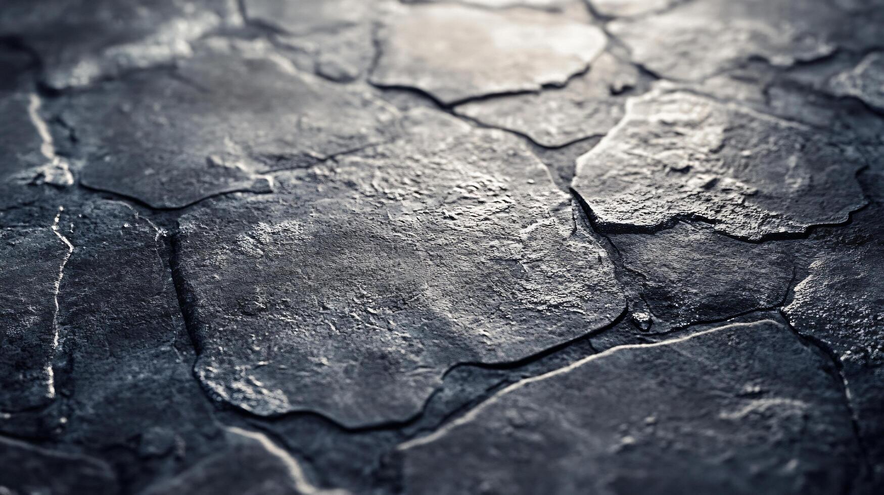 A close up of a cracked and broken surface photo