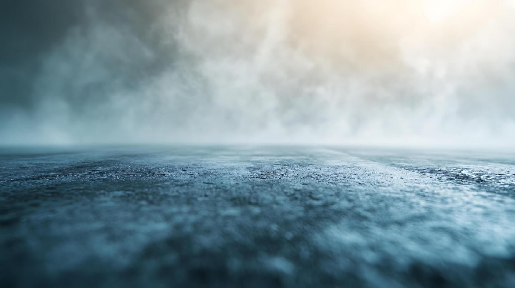 Misty Surface with Eerie Light and Shadows photo