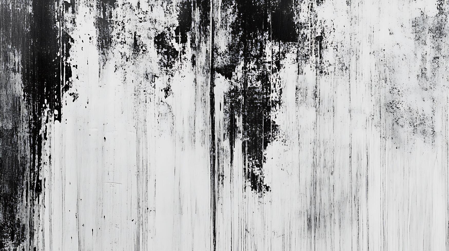 Distressed black and white texture abstract with splatters drips and vertical lines creating a unique pattern of depth and contrast photo