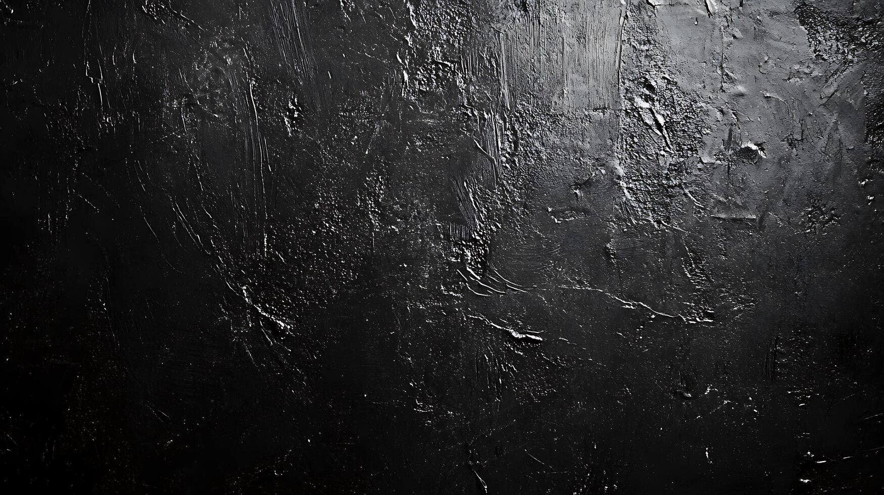 Abstract textured black surface with visible brush strokes creating a dark and dramatic visual for artistic or design applications photo