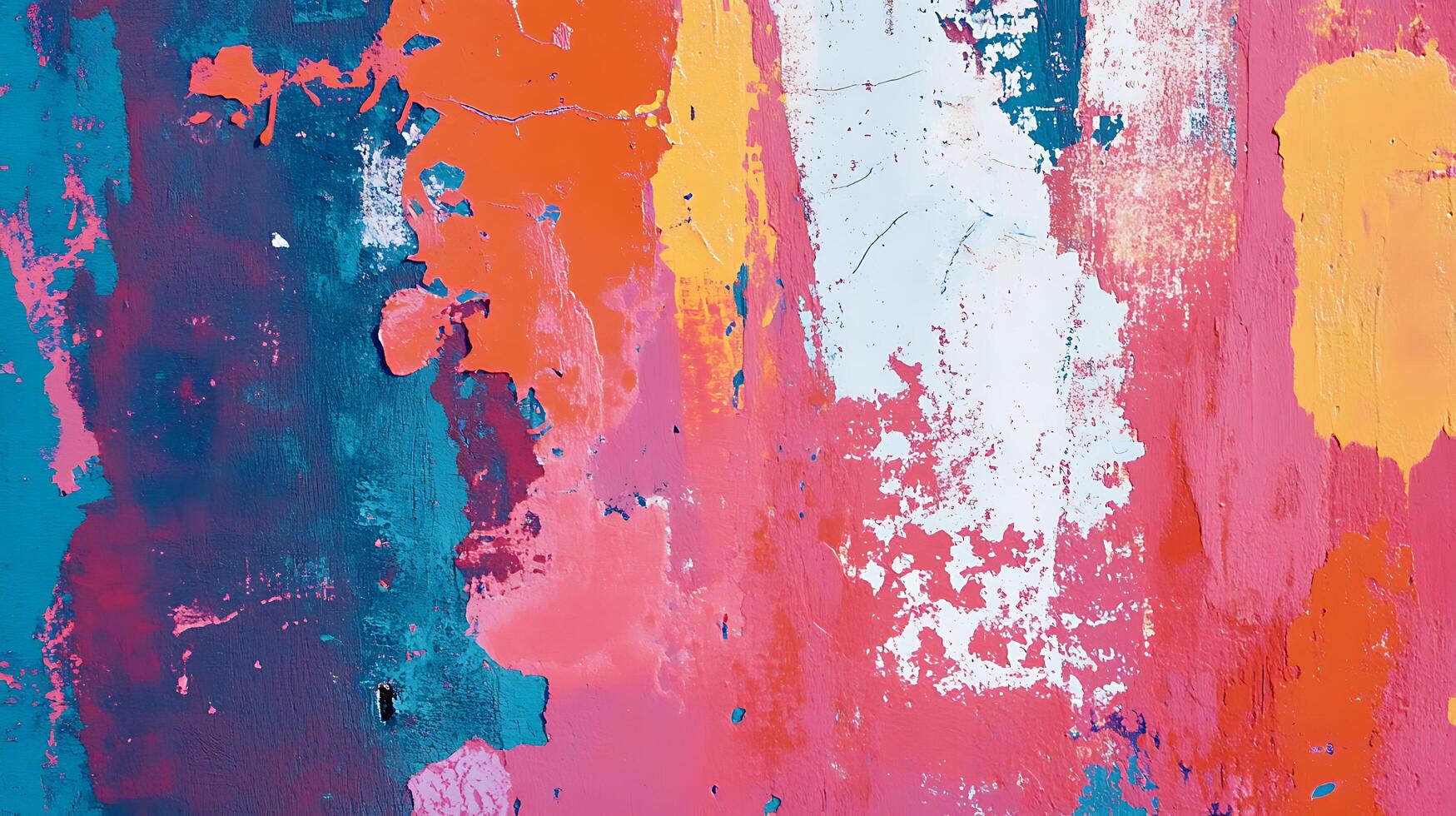 Abstract paint layers offer a textured visual The colors and imperfections blend to create an artful background for creativity photo