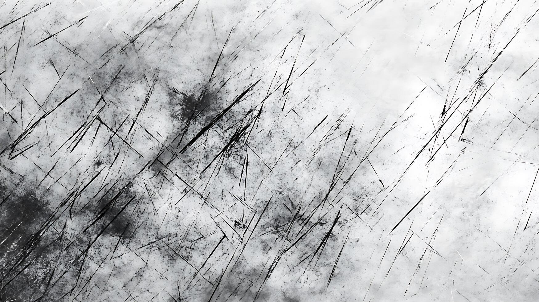 Dynamic abstract composition featuring bold black lines slashing across a textured gray and white background creating a sense of movement photo