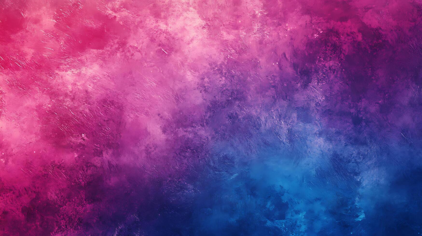 Abstract colorful background with a smooth transition from reds and pinks into blues The artwork is textured with brush strokes photo