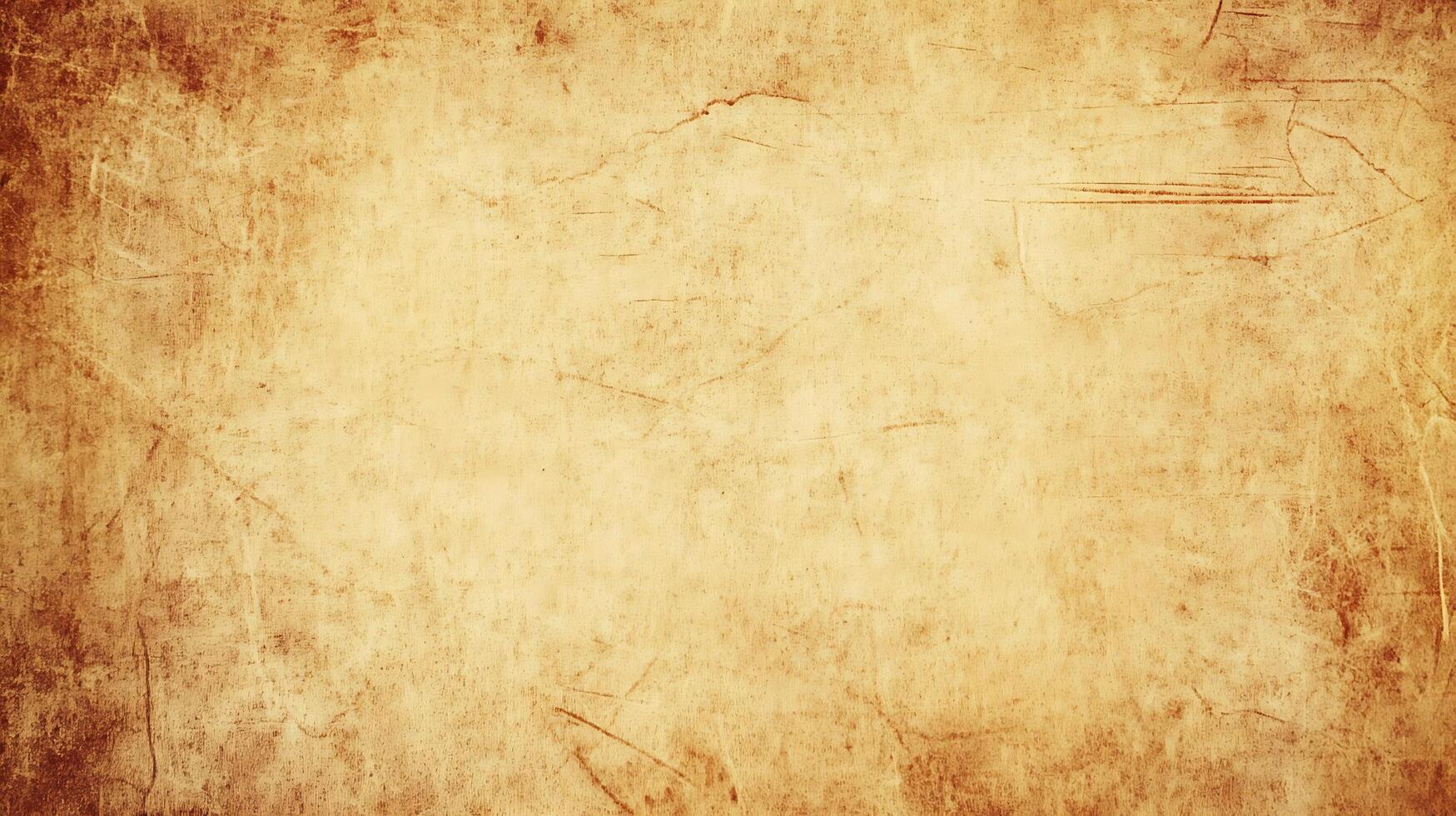 Vintage parchment texture featuring subtle cracks stains and warm color variations evoking a sense of age and historical ambiance photo