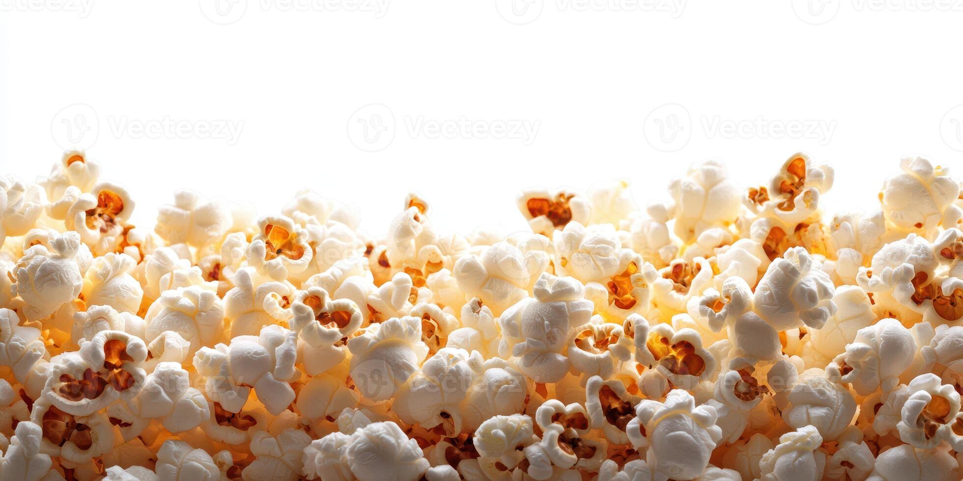 Crunchy popcorn arranged to create a textured background for various culinary uses and snack presentations photo