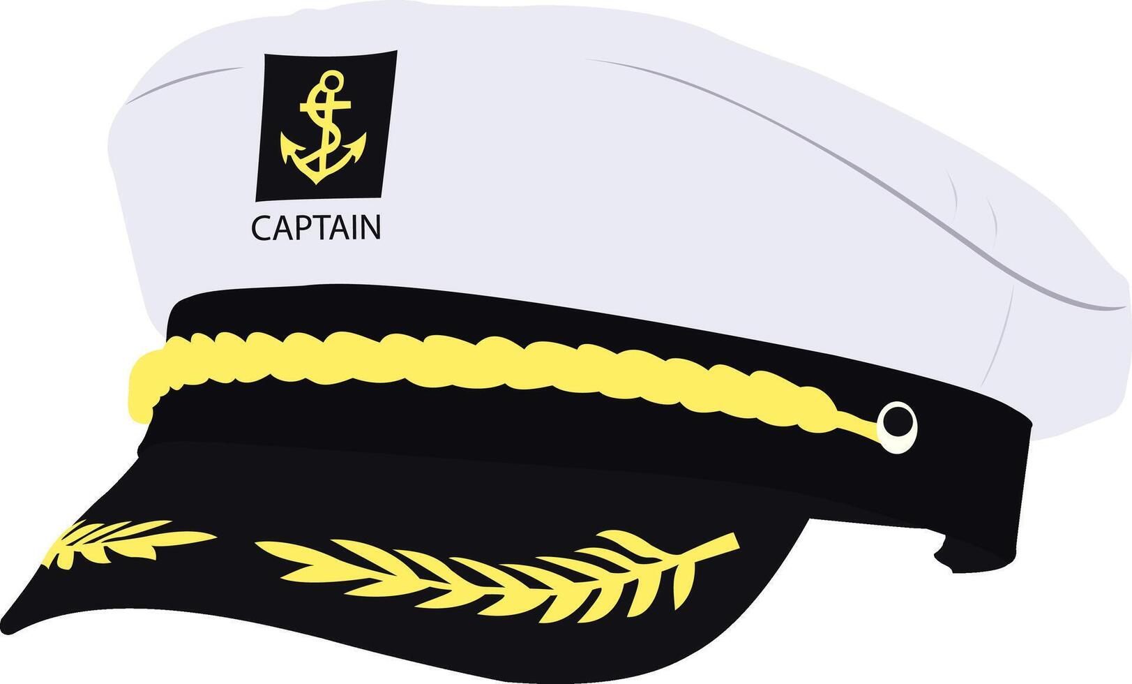 Captain's hat graphic design on a white background vector