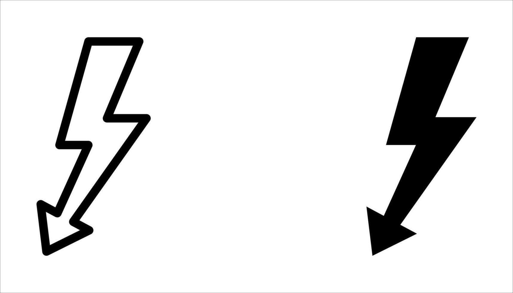power energy icon on white, vector