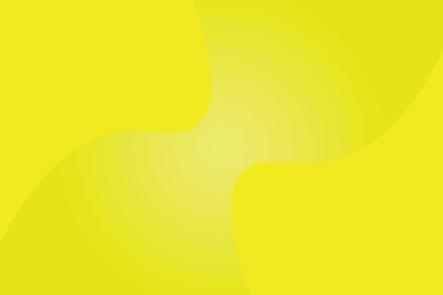 Abstract wavy shapes with yellow color effect gradient background. vector