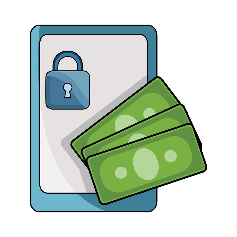 illustration of Overdrawn account vector