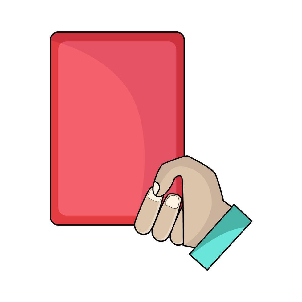 illustration of Red Card vector