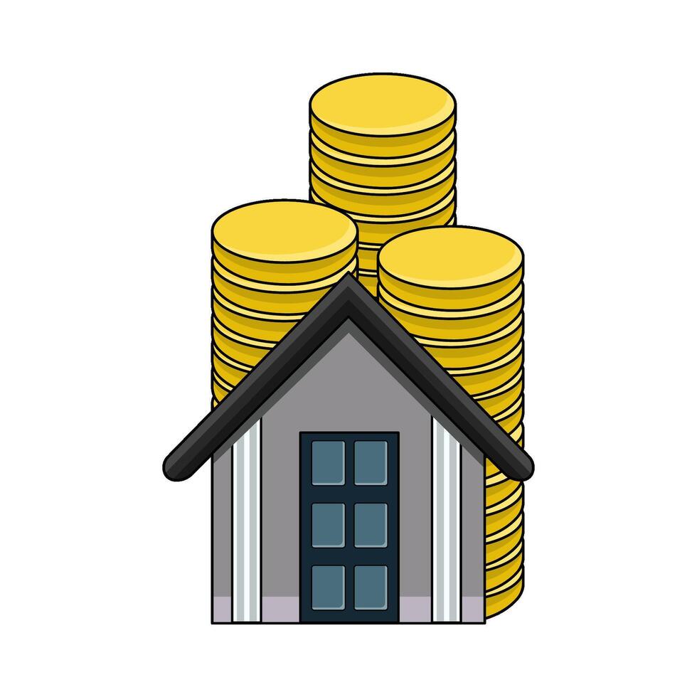 illustration of Mortgage default vector