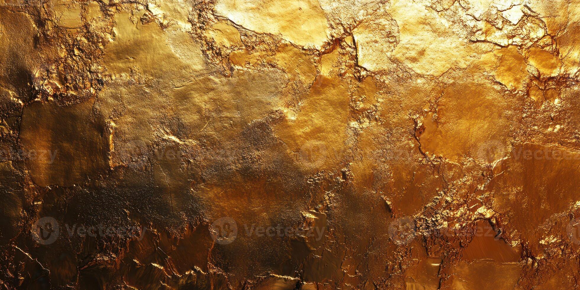 Intricate golden texture reflecting light and warmth creates a luxurious atmosphere in contemporary decor photo