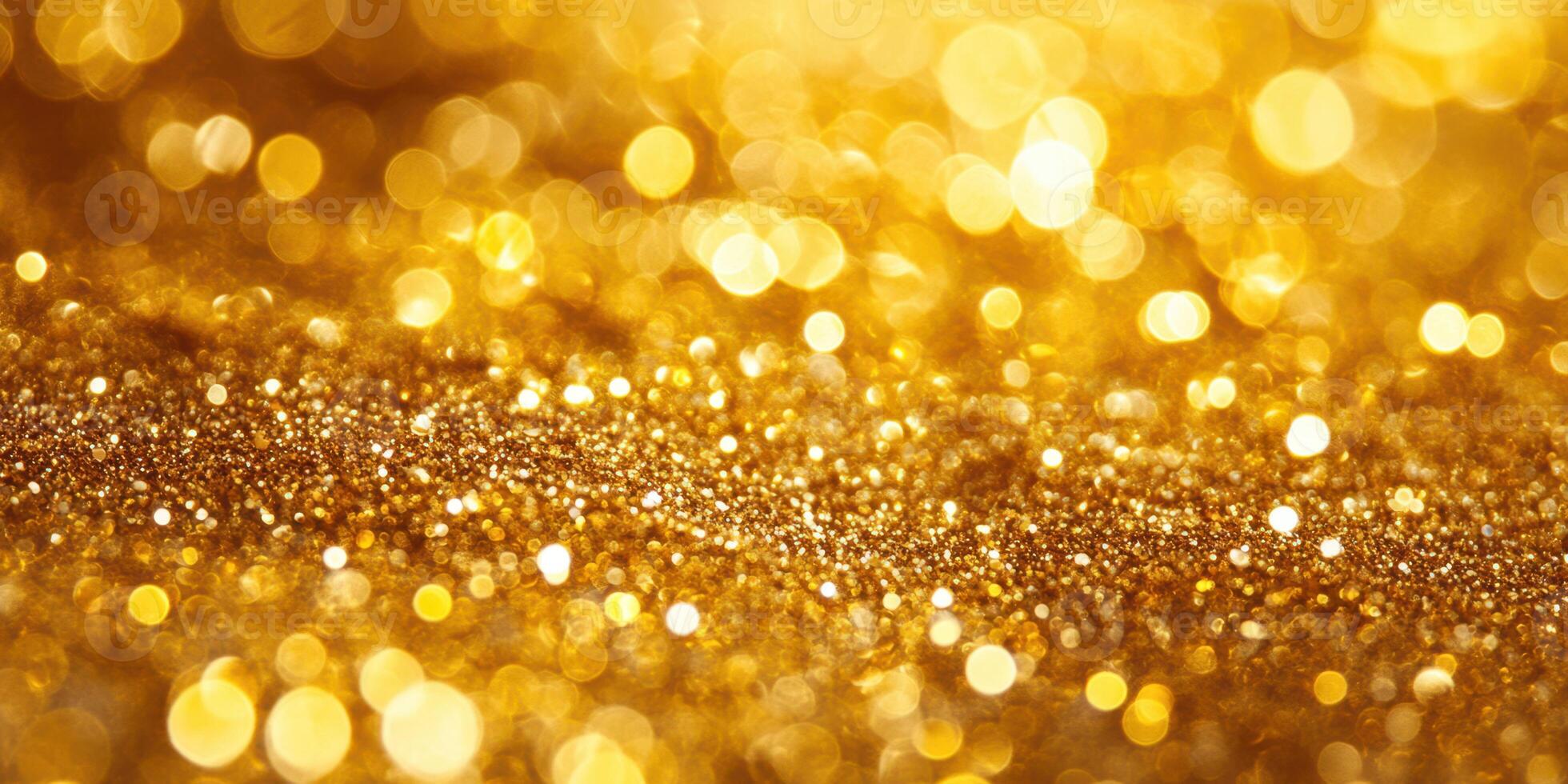 Sparkling golden glitter creates a dreamy atmosphere perfect for celebrations and artistic projects photo