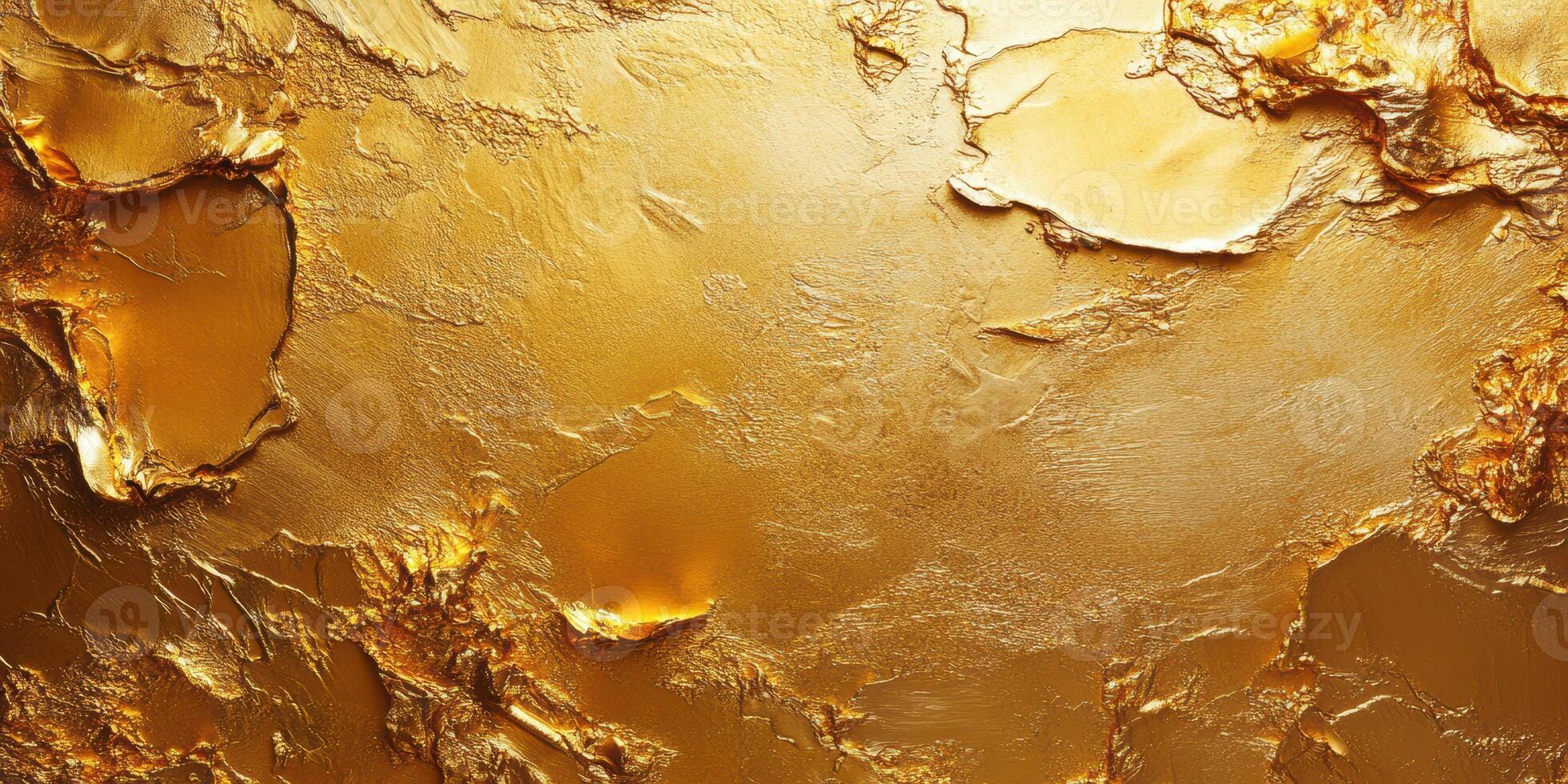 Textured gold surface with varying tones and patterns showcasing natural sheen and depth photo