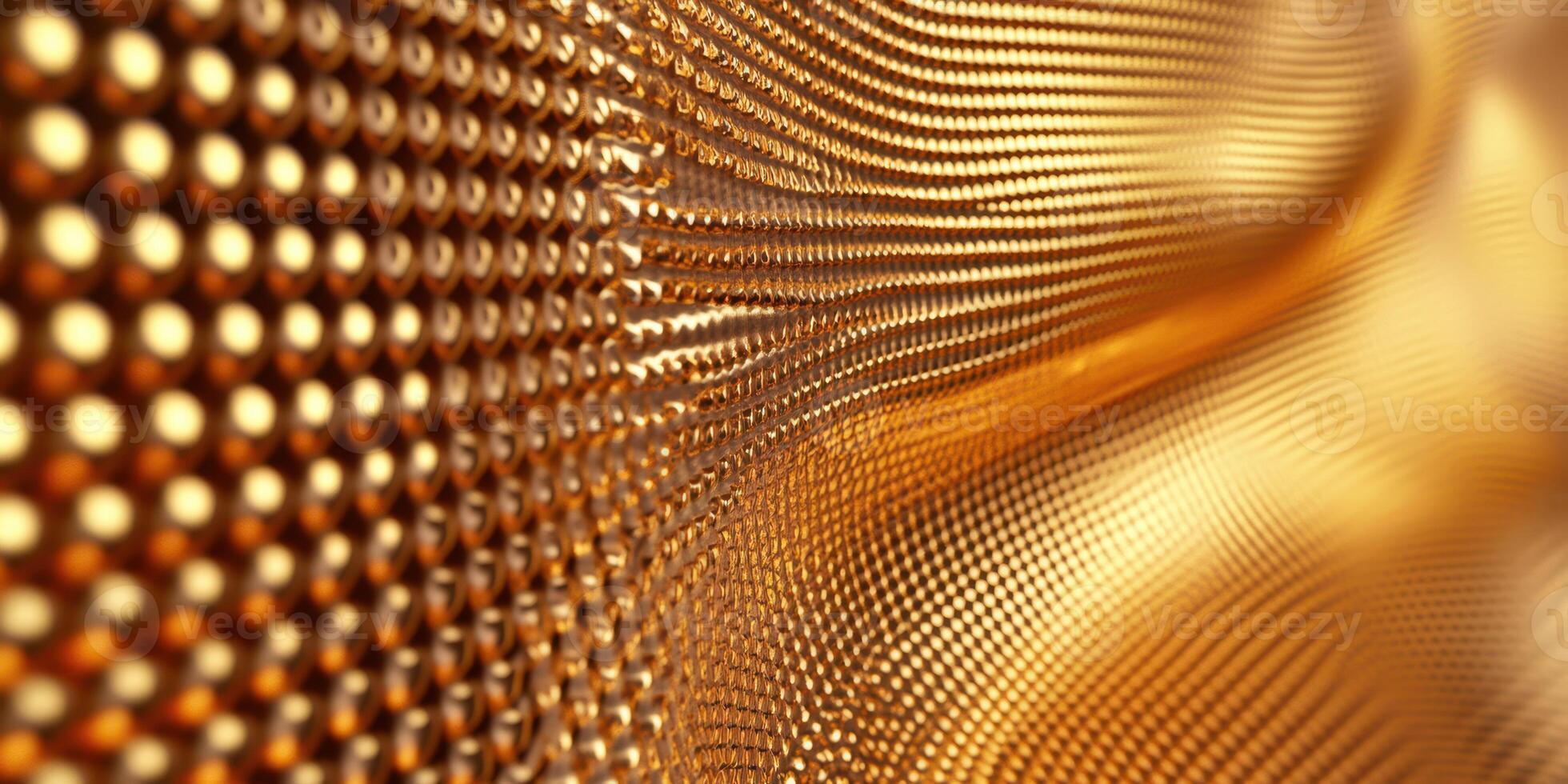 Textured golden waves create an elegant visual experience in this abstract design photo