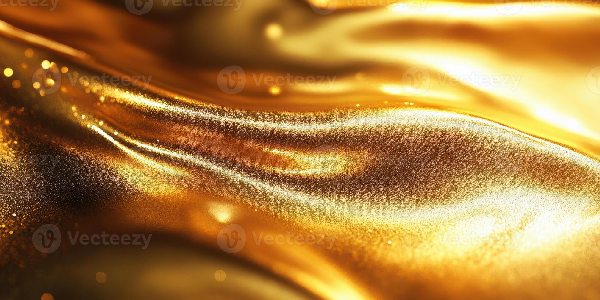 Flowing golden texture creates a captivating visual effect reminiscent of molten metal in a serene setting photo