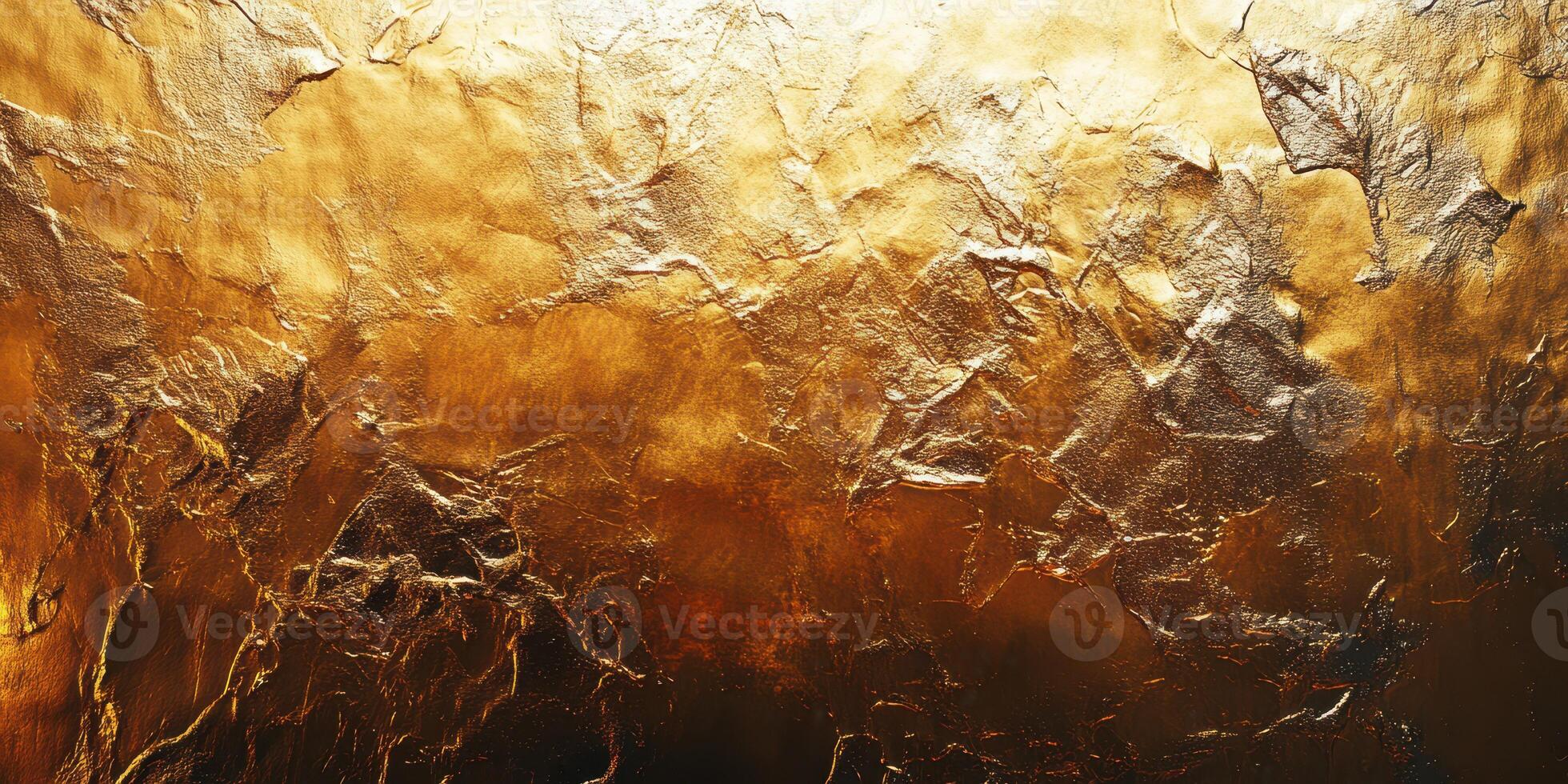 Textured golden surface with intricate patterns creating a rich and luxurious appearance in warm lighting photo