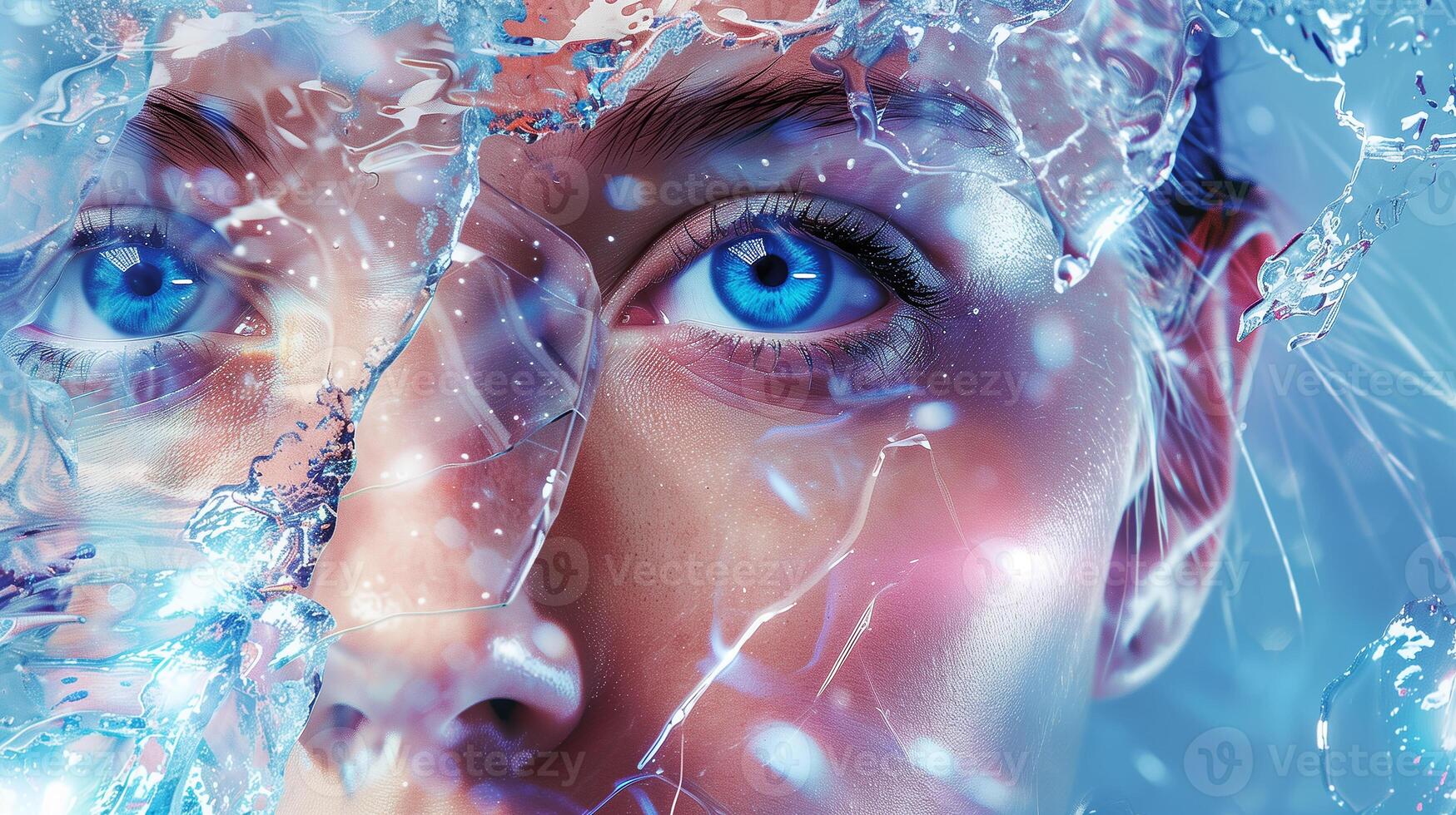 The artwork shows stem cells potential in regenerative medicine and their transformative power. photo